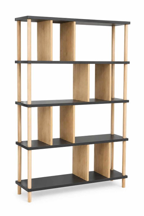 Hanah Home Peka-0045 Antracita y Roble